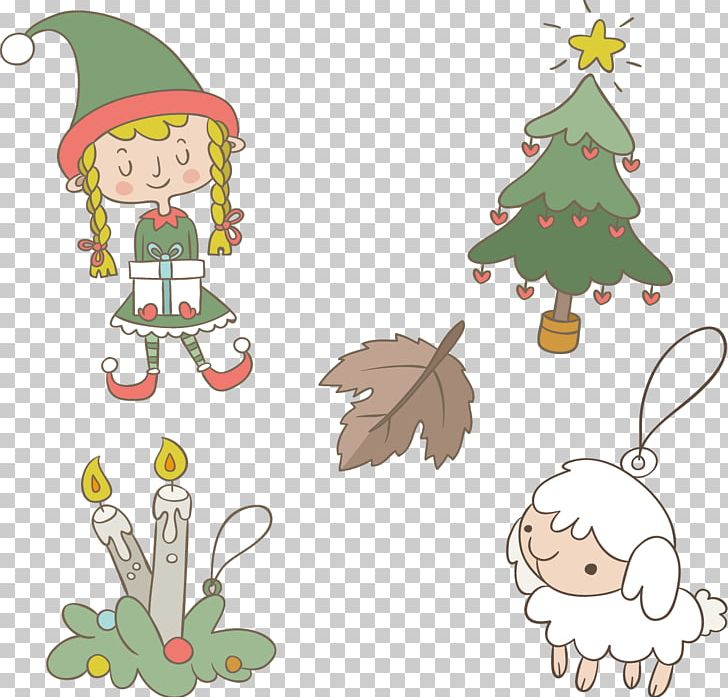 Christmas Tree Christmas Ornament PNG, Clipart, Art, Branch, Candle, Cartoon, Christmas Decoration Free PNG Download