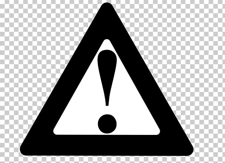 Warning Sign PNG, Clipart, Angle, Area, Black, Black And White, Color Triangle Free PNG Download