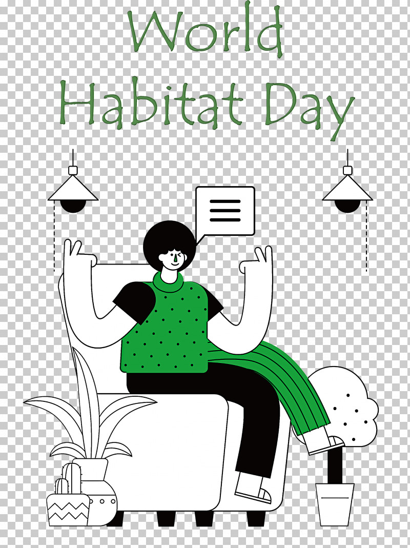 World Habitat Day PNG, Clipart, Behavior, Cartoon, Diagram, Green, Human Free PNG Download