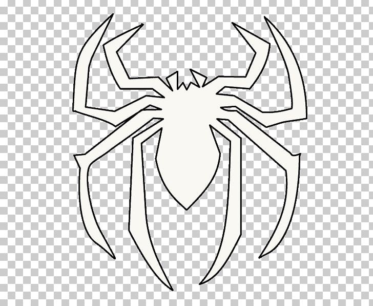 Spider-Man Drawing Deadpool Logo PNG, Clipart, Angle, Artwork, Black, Black And White, Cartoon Free PNG Download