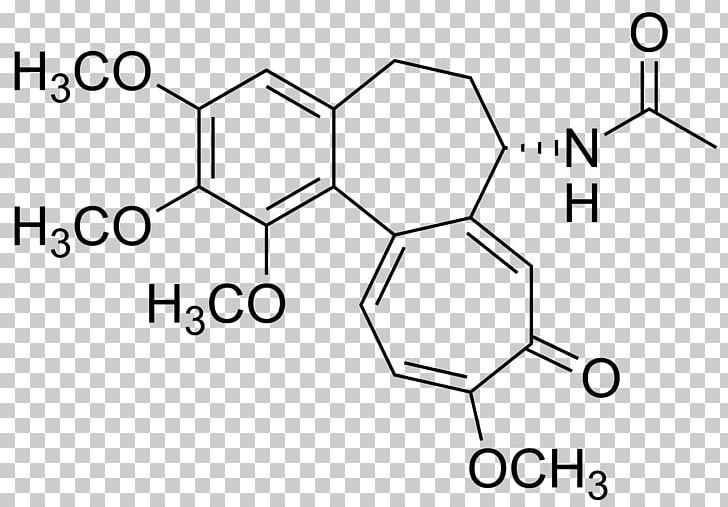 Colchicine Chemistry Chemical Compound Chemical Substance Alkaloid PNG, Clipart, Allopurinol, Angle, Area, Black And White, Brand Free PNG Download