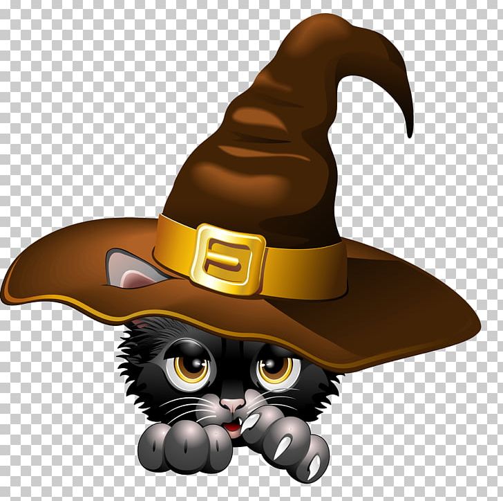 Black Cat Halloween Kitten PNG, Clipart, Animals, Beak, Bird, Bird Of Prey, Black Free PNG Download