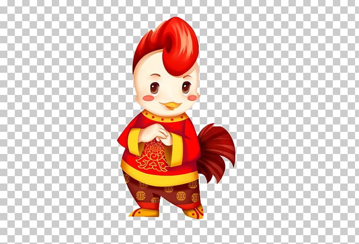 Chicken Chinese New Year Year Of The Fire Rooster Chinese Zodiac PNG, Clipart, 2017, Animals, Bainian, Chicken, Chinese New Year Free PNG Download