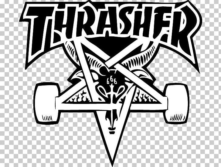 Thrasher Presents Skate And Destroy Sticker Logo Skateboard PNG, Clipart, Angle, Area, Art, Baseball Cap, Black Free PNG Download