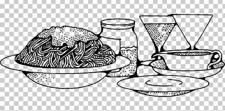 Pasta Italian Cuisine Spaghetti With Meatballs Neapolitan Cuisine PNG, Clipart, Artwork, Black And White, Cookware And Bakeware, Cup, Dinnerware Set Free PNG Download