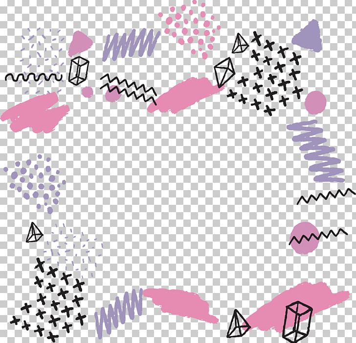 Pink Purple Hand-painted Geometric Patterns PNG, Clipart, Area, Artistic Sense, Circle, Clip Art, Decorative Patterns Free PNG Download