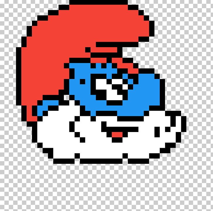 Pixel Art Smurfette Papa Smurf PNG, Clipart, Area, Art, Bead, Cartoon, Deviantart Free PNG Download