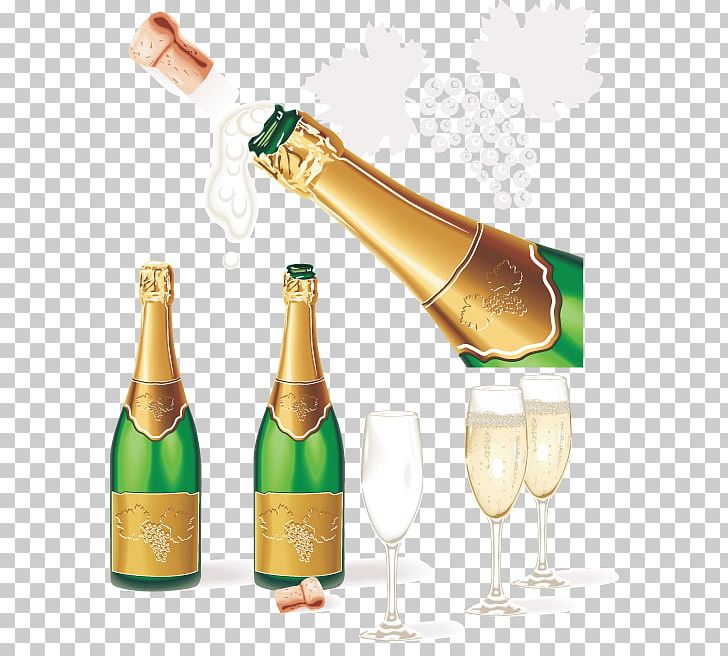 Champagne Sparkling Wine Alcoholic Drink Bottle PNG, Clipart, Alcoholic Beverage, Alcoholic Drink, Animation, Beer, Birthday Free PNG Download