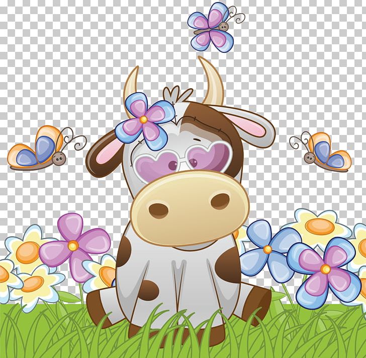 Cattle Drawing Painting Cow Calf PNG, Clipart, Animal, Art, Calf, Cartoon, Cattle Free PNG Download