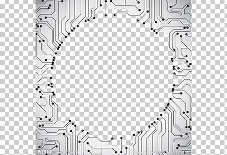 Electronic Circuit Printed Circuit Board Integrated Circuit PNG, Clipart, Angle, Atmosphere, Black, Black And White, Border Free PNG Download