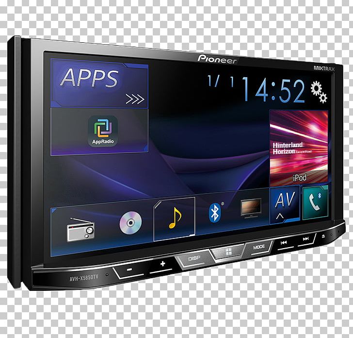 Vehicle Audio Pioneer AVH-X4800BS Pioneer Corporation DVD Player AV Receiver PNG, Clipart, Communication Device, Computer Monitors, Display Device, Dvd, Electronic Device Free PNG Download