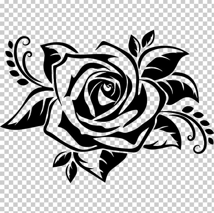 Wall Decal Bumper Sticker Rose PNG, Clipart, Art, Black, Black And White, Decal, Drawing Free PNG Download