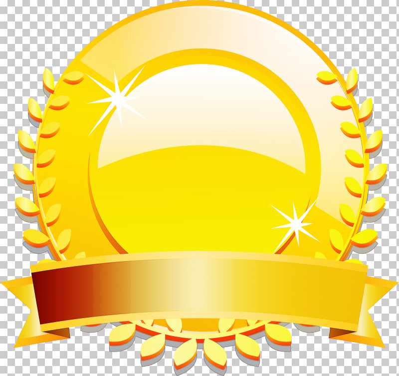 Gold Badge Ribbon Badge Blank Badge PNG, Clipart, Blank Badge, Gold Badge, Ribbon Badge, Yellow Free PNG Download