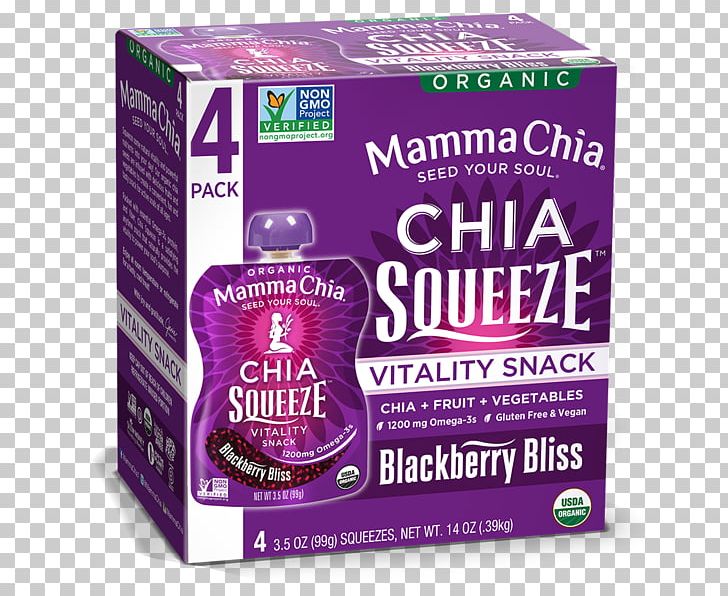 Chia Seed Mamma Chia LLC Organic Food Snack PNG, Clipart, Apple Sauce, Baby Food, Blackberry, Brand, Chia Free PNG Download