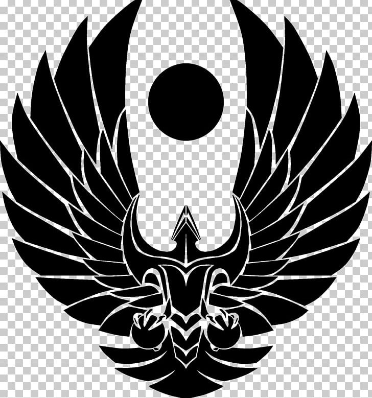 Star Trek Online Romulan Logo Klingon PNG, Clipart, Art, Black And White, Borg, Dominion, Emblem Free PNG Download