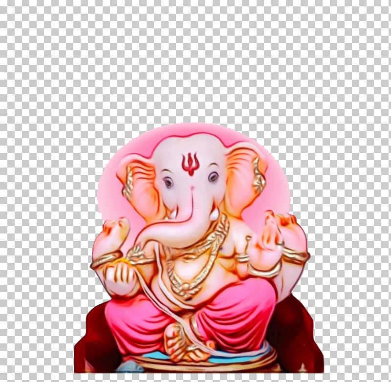 Elephant PNG, Clipart, Carving, Elephant, Figurine, Paint, Pink Free PNG Download