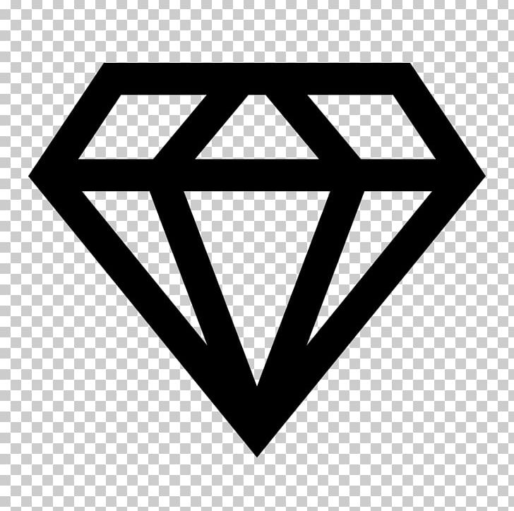 Computer Icons Symbol Diamond Jewellery Logo PNG, Clipart, Angle, Area, Black, Black And White, Brand Free PNG Download