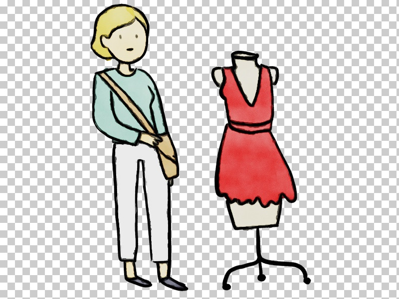 Dress Clothing Cartoon Human Uniform PNG, Clipart, Area, Behavior, Cartoon, Clothing, Dress Free PNG Download