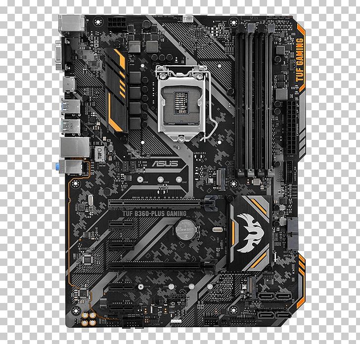 Intel LGA 1151 ASUS TUF B360-PLUS GAMING Motherboard ATX PNG, Clipart, Atx, Coffee Lake, Computer, Computer Accessory, Computer Case Free PNG Download