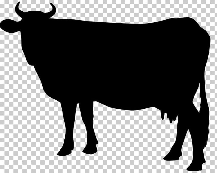 Cattle Silhouette PNG, Clipart, Animals, Black And White, Bull, Cattle, Cattle Like Mammal Free PNG Download
