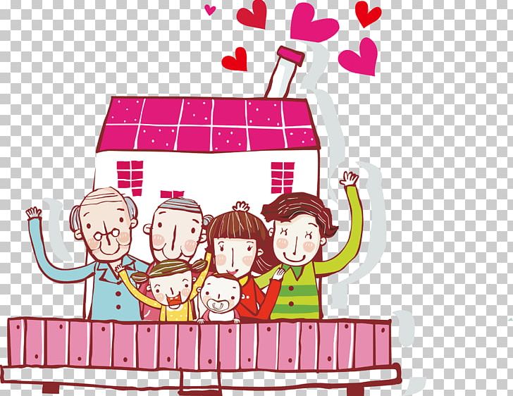 Family Happiness Cartoon Illustration PNG, Clipart, Area, Art, Child, Families, Family Free PNG Download