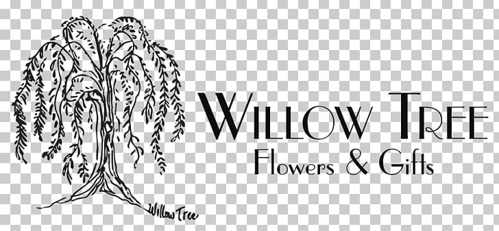 Willow Tree Flowers & Gifts Black Willow Logo Graphics PNG, Clipart, Area, Artwork, Beauty, Black, Black And White Free PNG Download