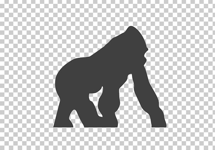 Gorilla Primate African Elephant Computer Icons Endangered Species PNG, Clipart, African Elephant, Animal, Animals, Ape, Black Free PNG Download
