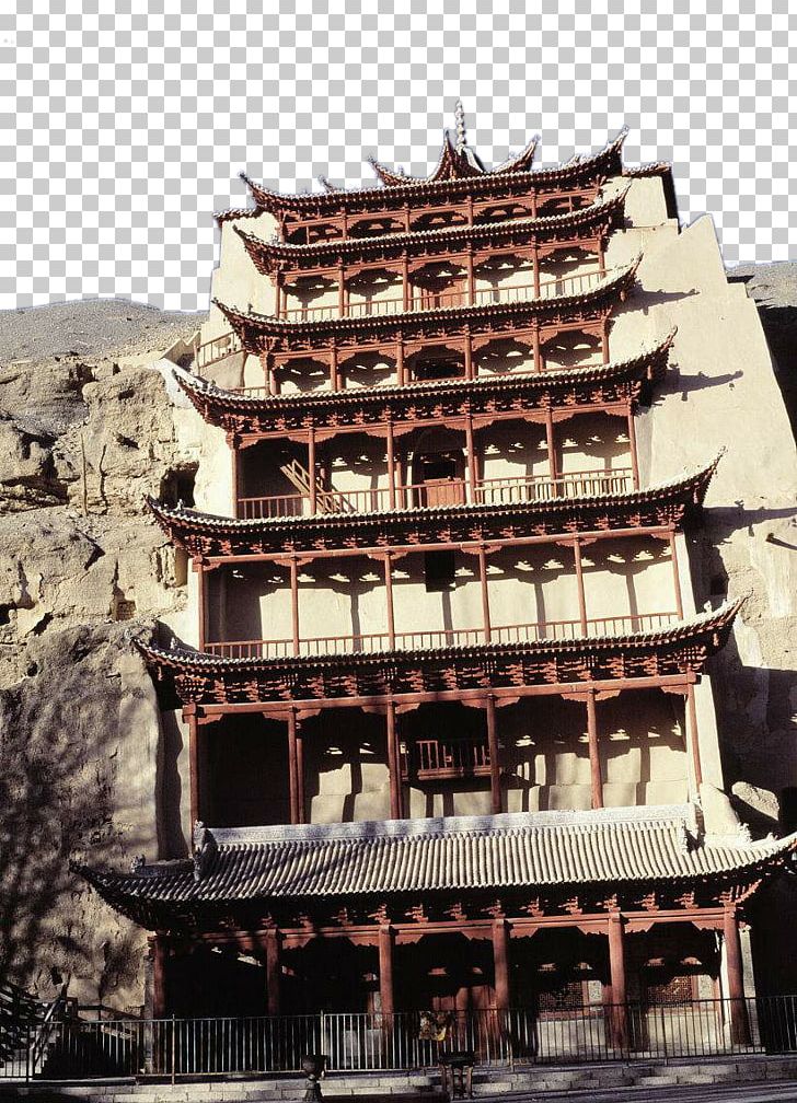 Mogao Caves Mogaozhen Bezeklik Caves Danghe River Northern Liang PNG, Clipart, Buddhahood, Building, Bullet Hole, China, Chinese Architecture Free PNG Download