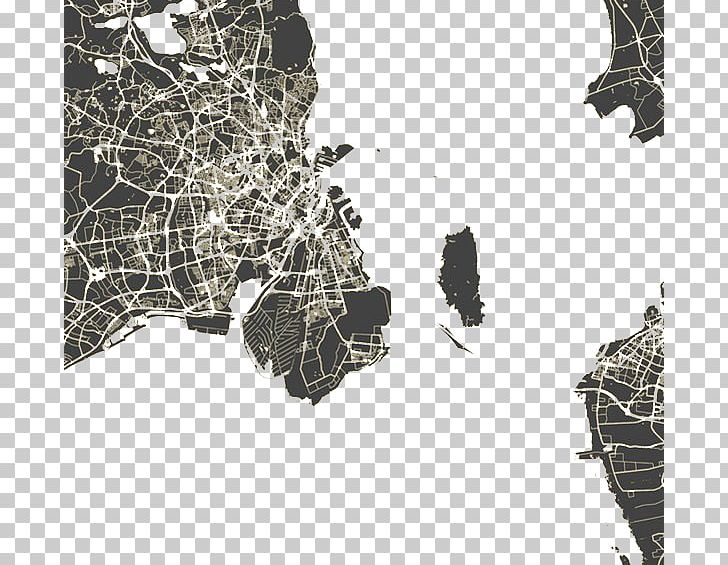 Copenhagen Map Art Printmaking Watercolor Painting PNG, Clipart, Architecture, Art, Black, Black And White, Black Background Free PNG Download