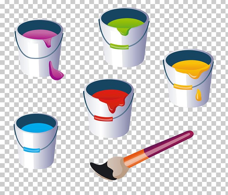 Painting Brush Drawing PNG, Clipart, Art, Brush, Bucket, Drawing, Drinkware Free PNG Download