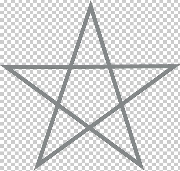 Pentagram Pentacle Star Polygon Symbol Triangle PNG, Clipart, Angle, Area, Black, Black And White, Circle Free PNG Download