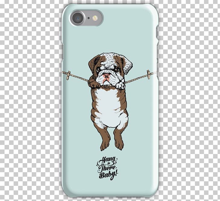 IPhone 7 IPhone 6S IPhone 8 Hang In There PNG, Clipart, Bulldog, Carnivoran, Dog, Dog Breed, Dog Like Mammal Free PNG Download