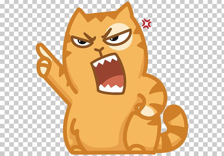 VKontakte Telegram Peach Спотти Sticker PNG, Clipart, Carnivoran, Cartoon, Cat Like Mammal, Facial Expression, Fictional Character Free PNG Download