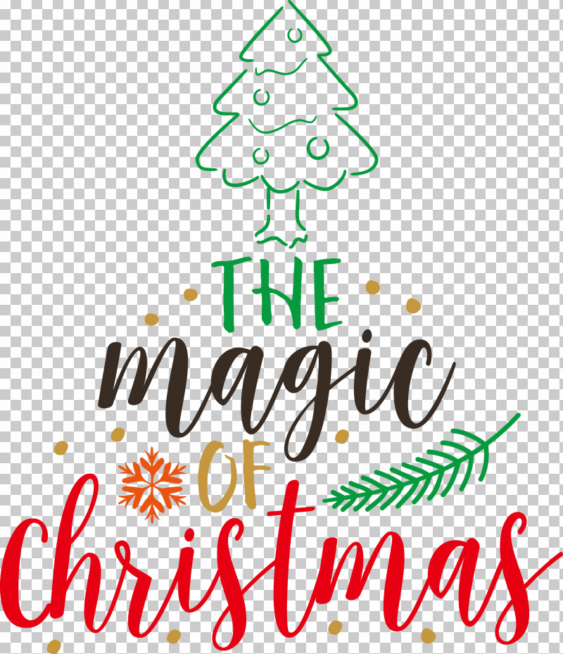 The Magic Of Christmas Christmas Tree PNG, Clipart, Christmas Day, Christmas Tree, Geometry, Line, Logo Free PNG Download