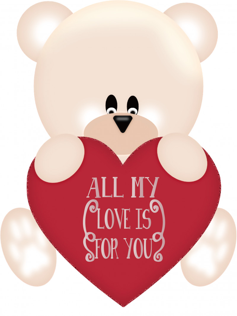 Teddy Bear PNG, Clipart, Bears, Heart, M095, Teddy Bear, Valentines Day Free PNG Download