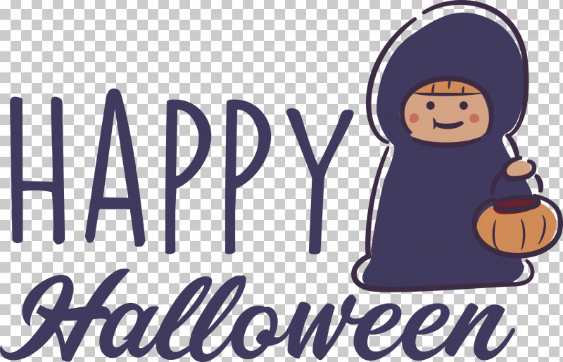 Happy Halloween PNG, Clipart, Behavior, Biology, Cartoon, Character, Geometry Free PNG Download