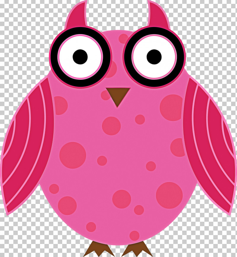 Owl Pink Bird Bird Of Prey Purple PNG, Clipart, Bird, Bird Of Prey, Cartoon Owl, Cute Owl, Magenta Free PNG Download