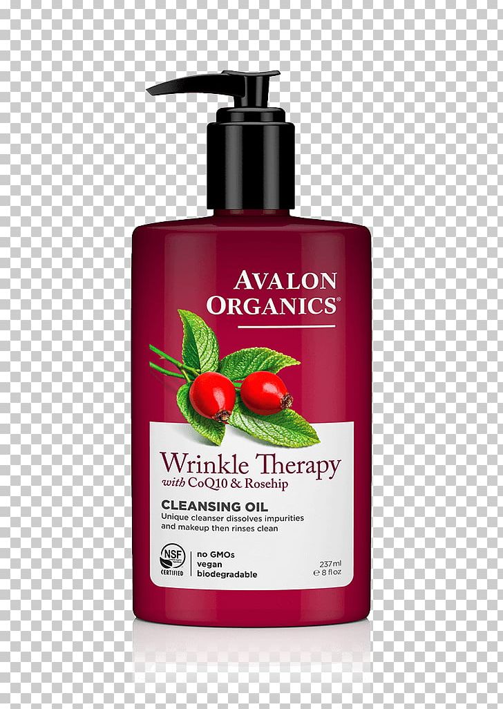 Toner Cleanser Avalon Organics Wrinkle Therapy Cleansing Oil Rose Hip Seed Oil PNG, Clipart, Antiaging Cream, Cleanser, Cleansing Oil, Coenzyme Q10, Cream Free PNG Download