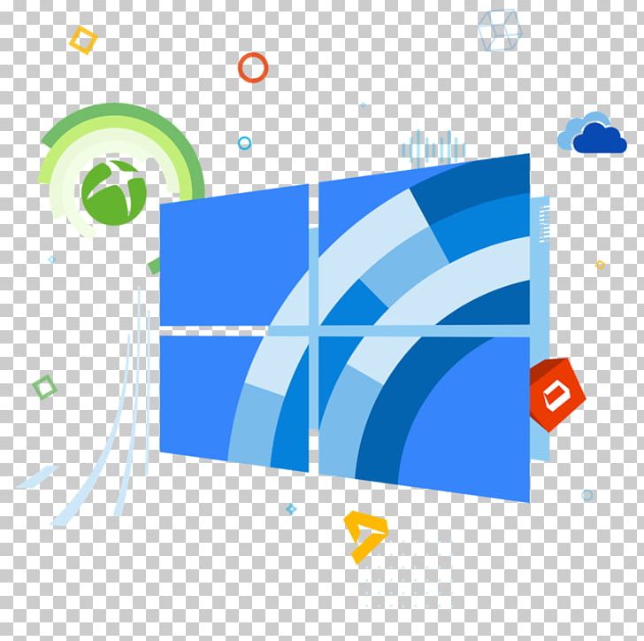 Windows 10 Microsoft Computer Software Technical Support PNG, Clipart, Angle, Area, Blue, Brand, Circle Free PNG Download