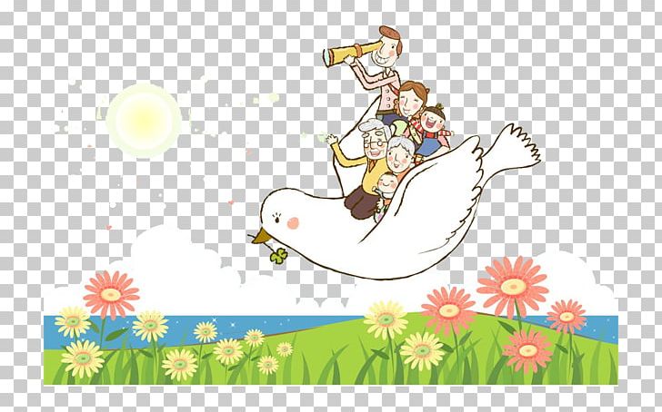 Cartoon Painting Illustration PNG, Clipart, Adventure, Area, Art, Bird, Bird Cage Free PNG Download