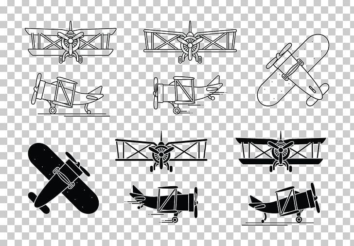 Airplane Biplane Fixed-wing Aircraft PNG, Clipart, Airplane, Angle, Arm, Biplane, Black Free PNG Download