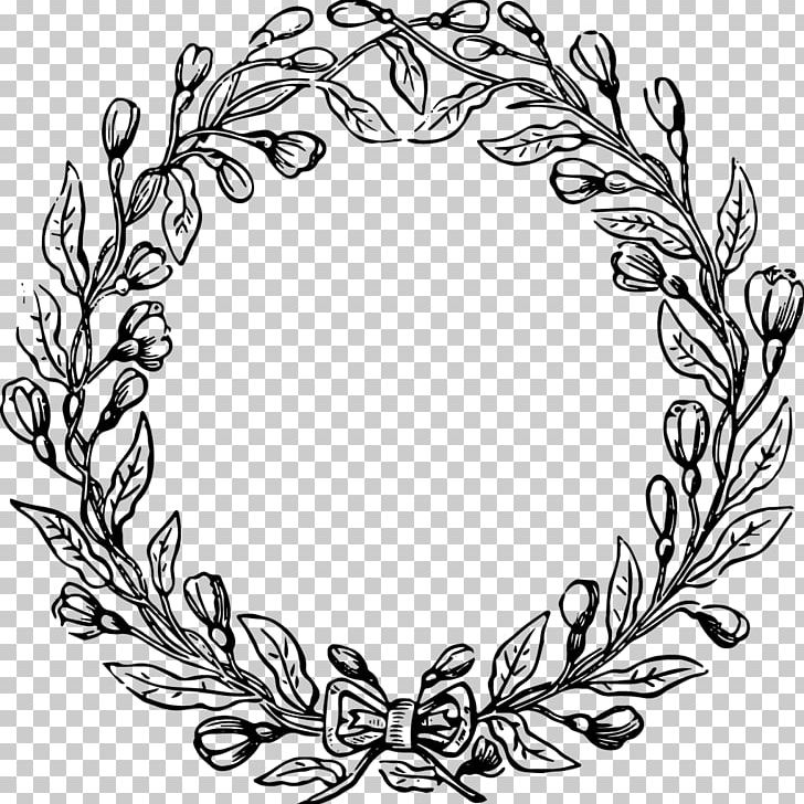 Laurel Wreath PNG, Clipart, Art, Black And White, Branch, Circle, Clip Free PNG Download