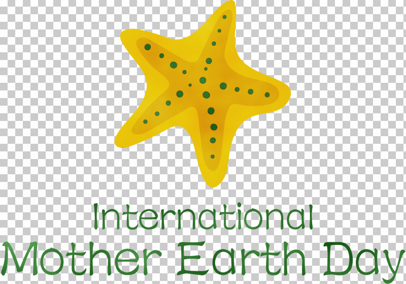 Starfish Starfish M Yellow Meter Font PNG, Clipart, Earth Day, International Mother Earth Day, Line, Marine, Meter Free PNG Download