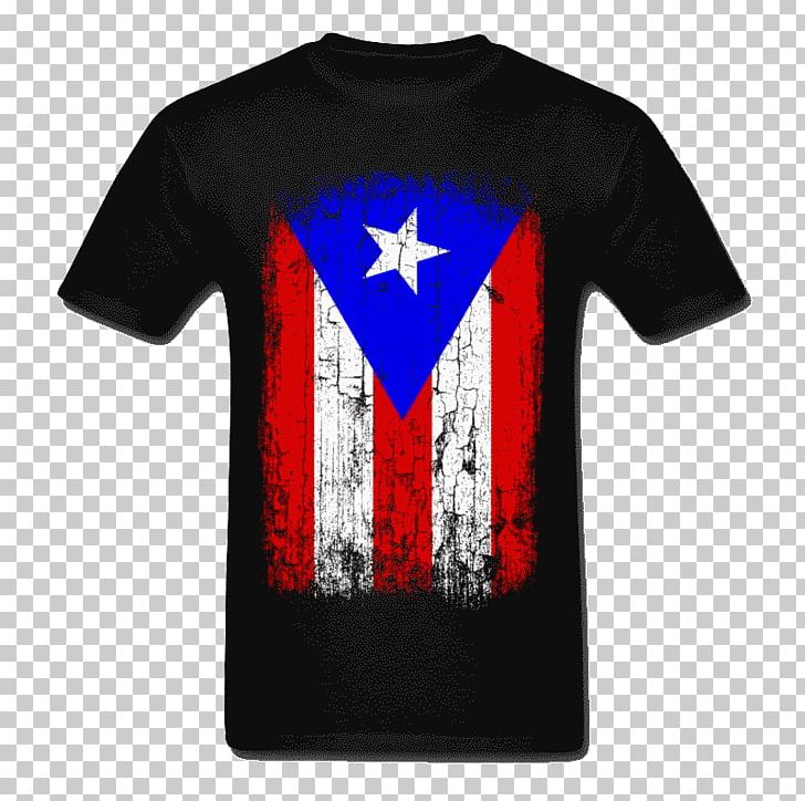 Long-sleeved T-shirt Flag Of Puerto Rico Printed T-shirt PNG, Clipart, Brand, Clothing, Designer, Fashion, Flag Free PNG Download