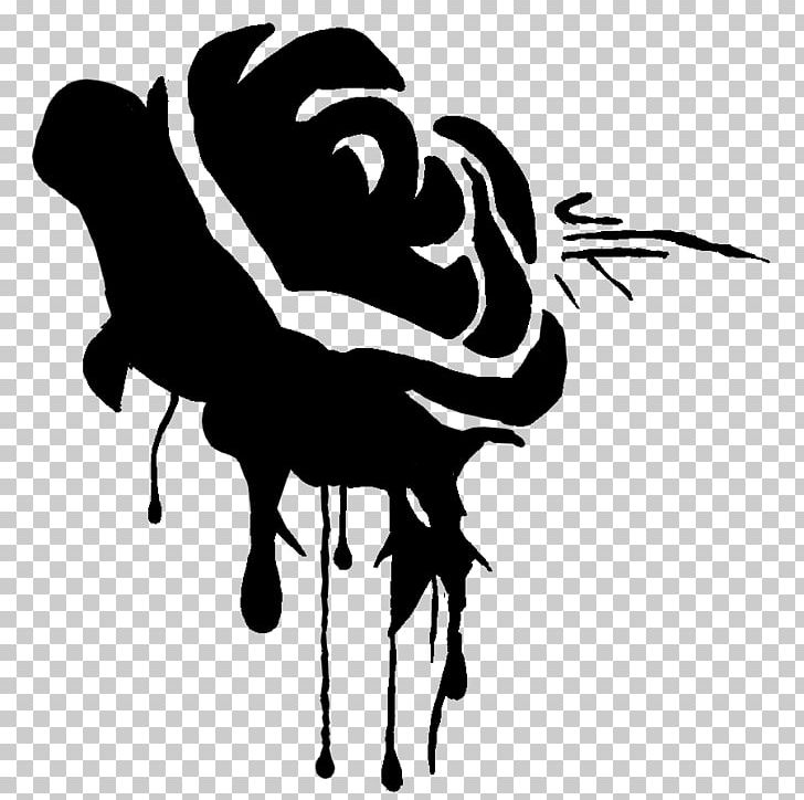 Black Rose Drawing Blood PNG, Clipart, Art, Black, Black And White, Black Rose, Blood Free PNG Download