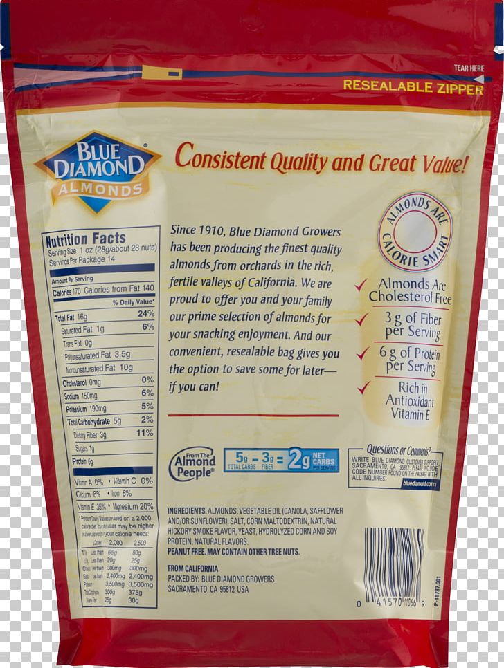 Smokehouse Ingredient Blue Diamond Growers Nutrition Facts Label PNG, Clipart, Almond, Blue Diamond, Blue Diamond Growers, Diamond, Ingredient Free PNG Download