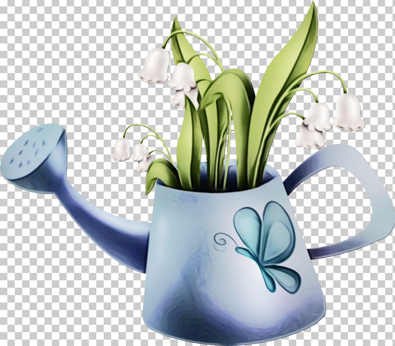 Plant Flower Lily Of The Valley Watering Can Snowdrop PNG, Clipart, Ceramic, Flower, Jug, Lily Of The Valley, Mug Free PNG Download