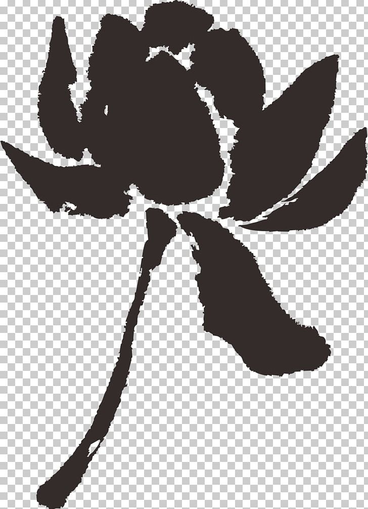 Chinoiserie Poster Nelumbo Nucifera PNG, Clipart, Animation, Art, Black And White, Branch, Decoration Free PNG Download