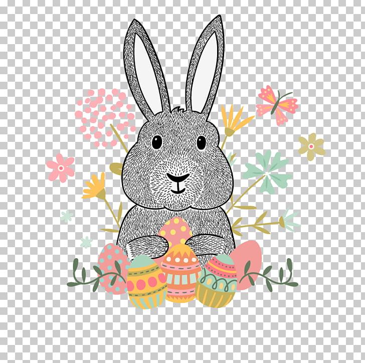 Easter Bunny Euclidean Hipster PNG, Clipart, Animal, Animals, Bunnies, Bunny, Bunny Vector Free PNG Download