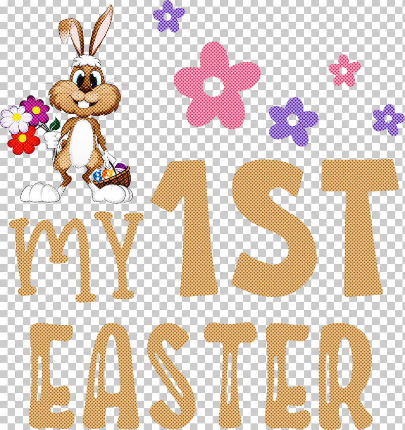 My 1st Easter Easter Bunny Easter Day PNG, Clipart, Animal Figurine, Behavior, Cartoon, Easter Bunny, Easter Day Free PNG Download